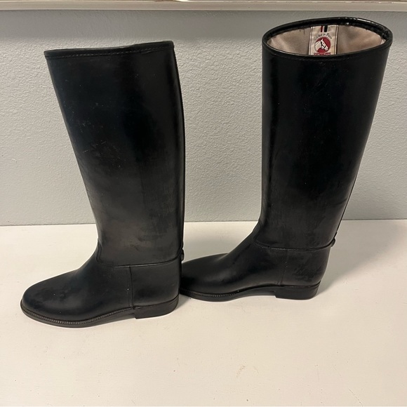 Ovation Cottage Craft Women’s Black Rubber Boots Tall Size US 6/ EU 36 - Picture 7 of 8